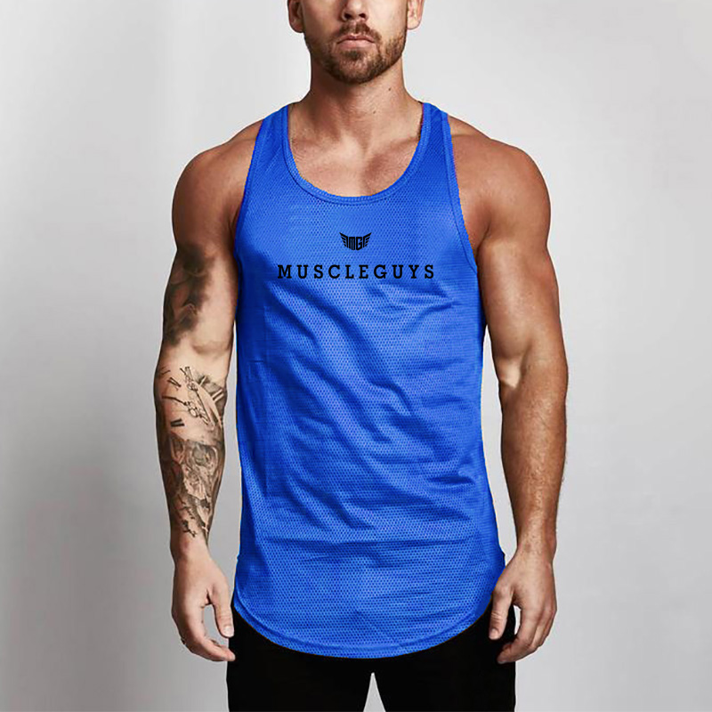 Sleeveless Undershirt - Летняя мужская новая сетчатая быстросохнущая футболка