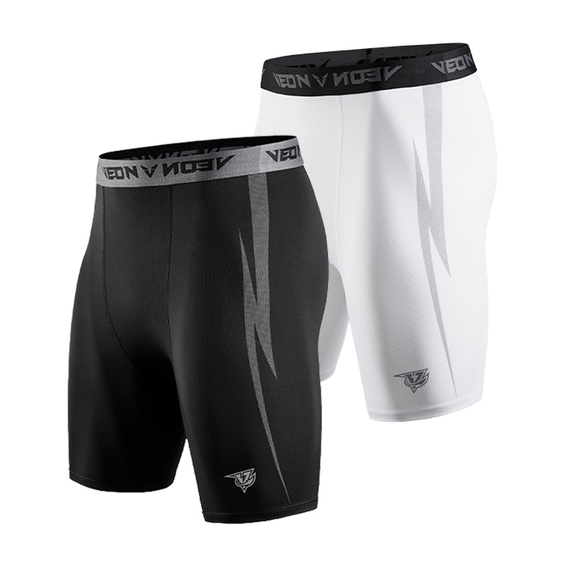 Compression Shorts Athletes - Черные Компрессионные шорты, мужские спортивные шорты