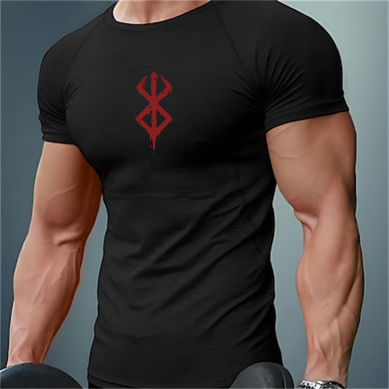 Base Layer Top - Мужские компрессионные футболки с принтом, летние,