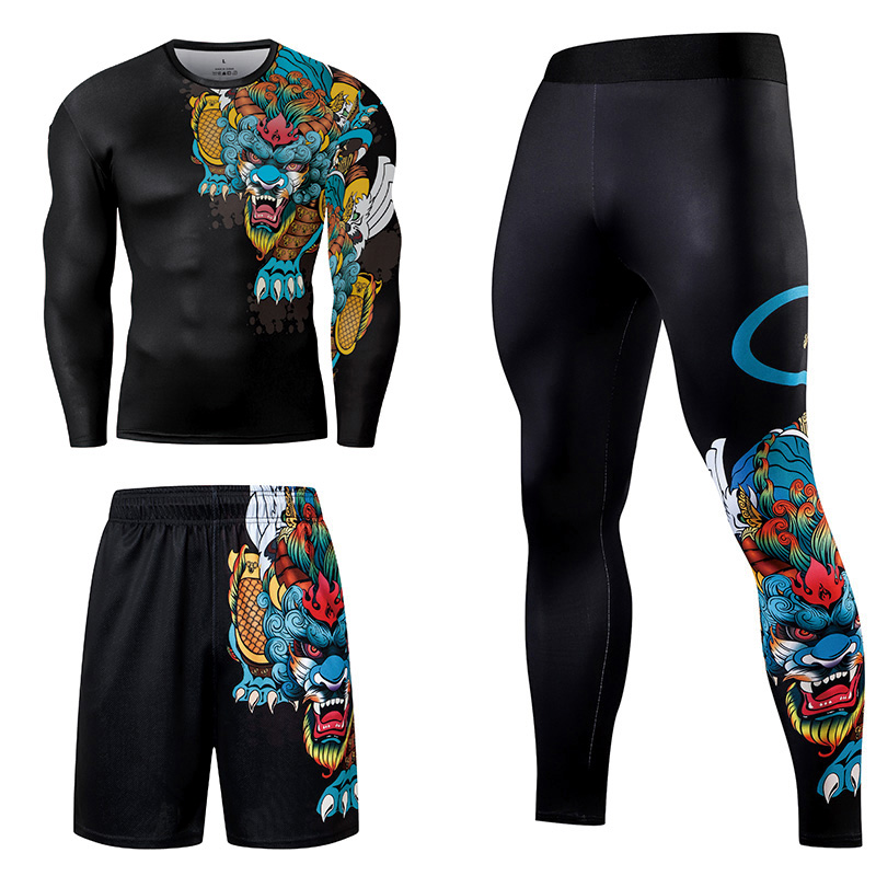 2/3 шт., мужской спортивный ко – обзор и цена Compression Long Pant