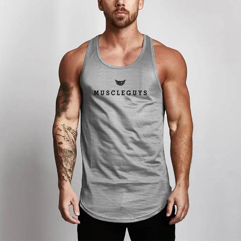 Летняя мужская новая сетчатая  – обзор и цена Sleeveless Undershirt