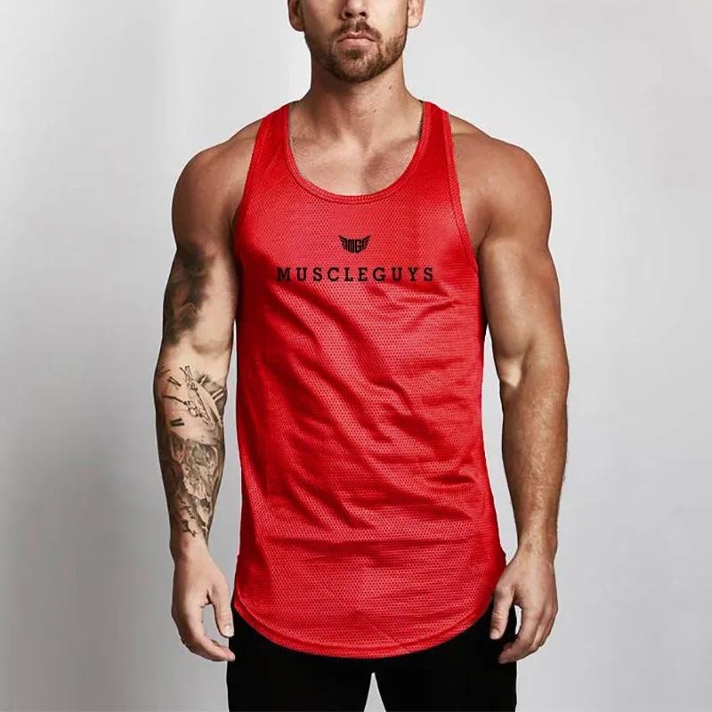 Летняя мужская новая сетчатая  – обзор и цена Sleeveless Undershirt