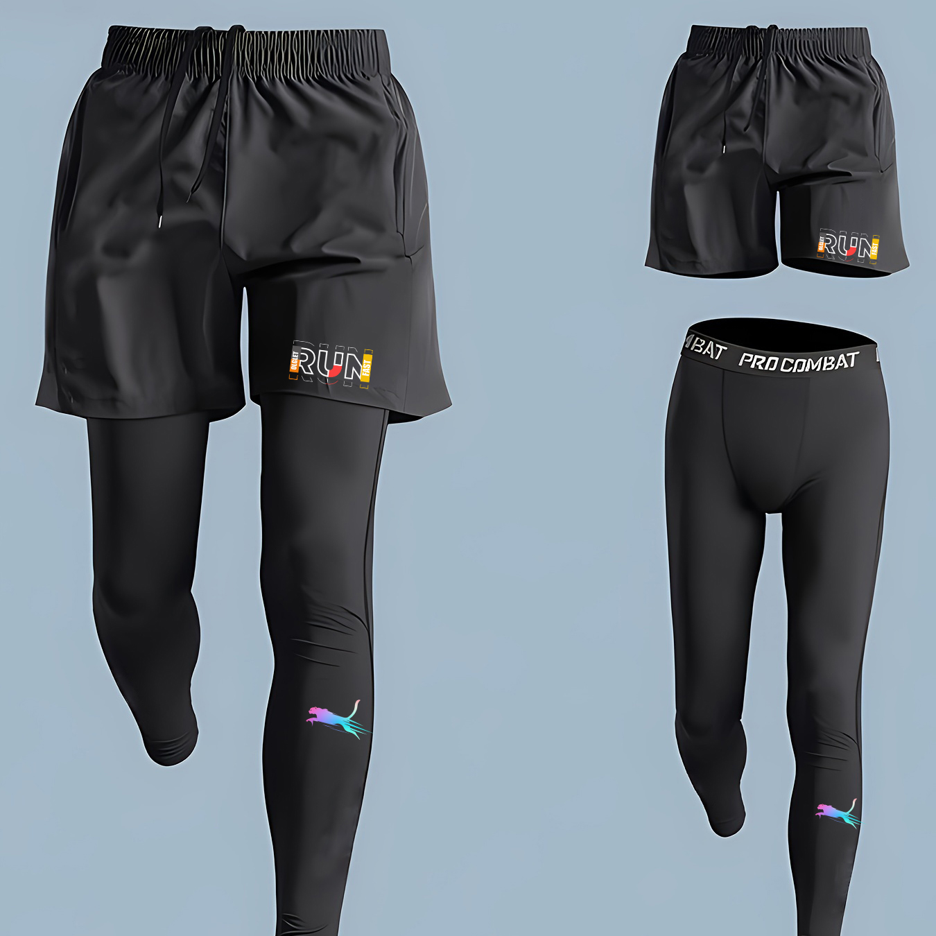 Мужской спортивный комплект дл – обзор и цена Compression Shorts Athletes